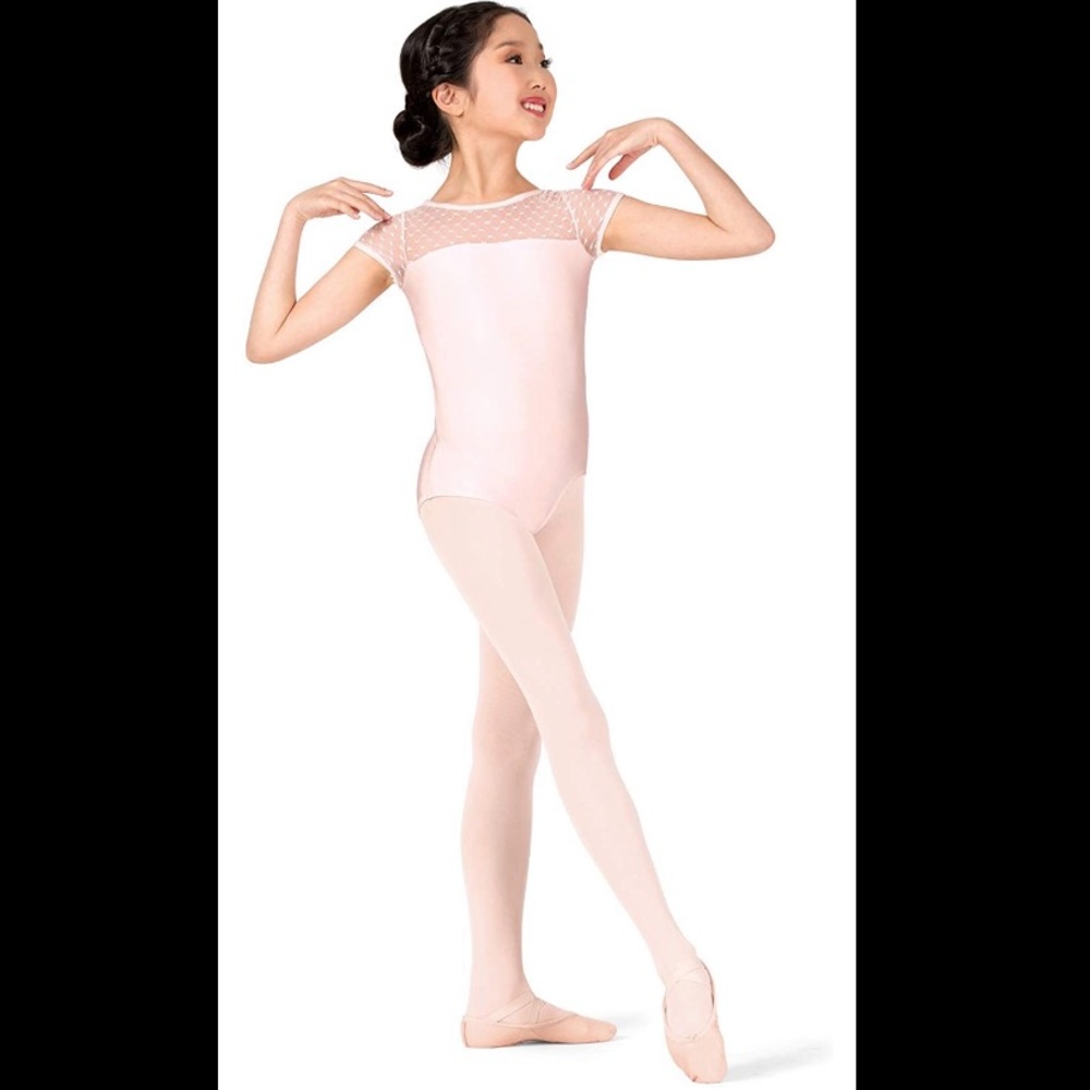 🚨2/$20🚨 Girls Theatricals Pink Hearts Leotard